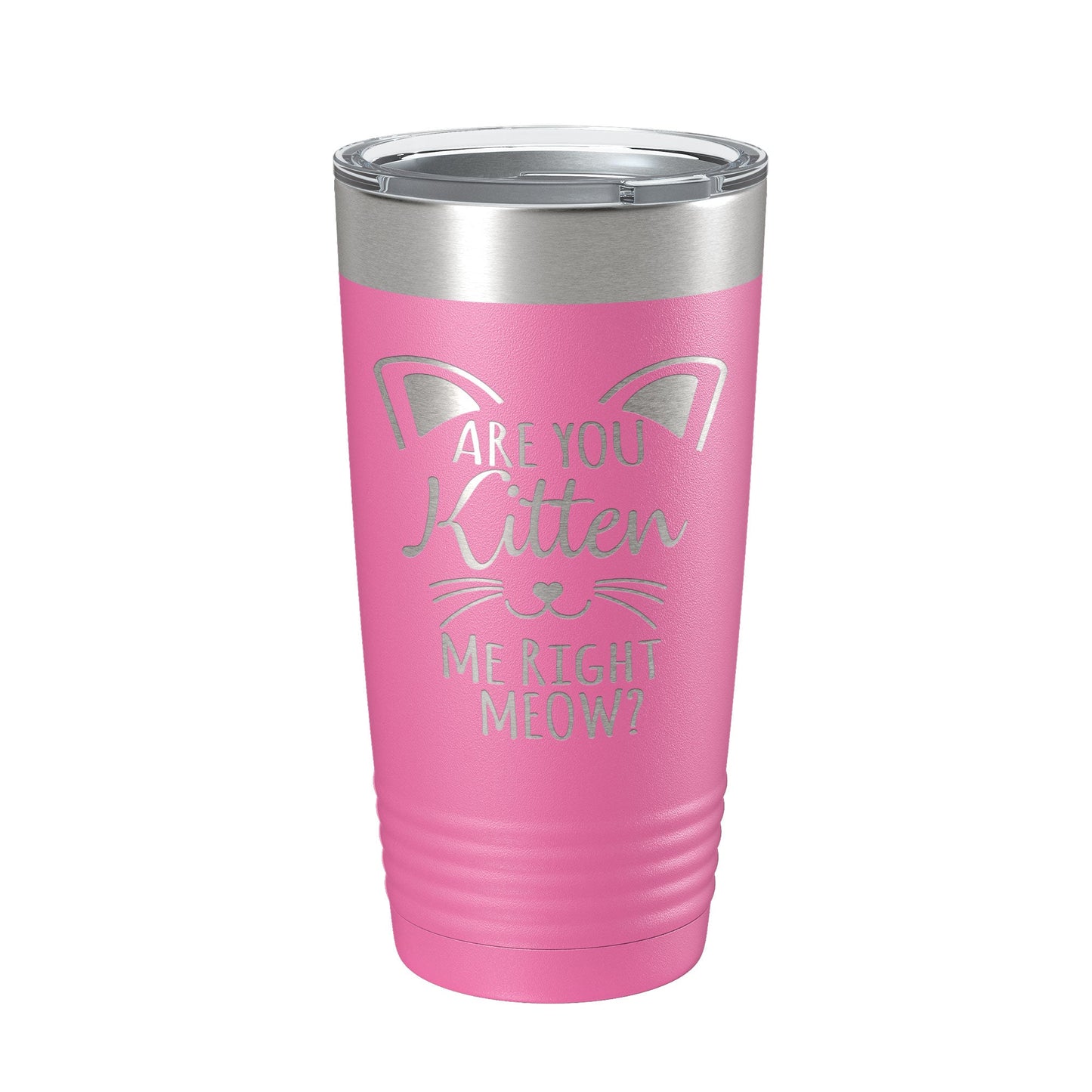 Are You Kitten Me Right Meow Tumbler Travel Mug Insulated Laser Engraved Coffee Cup Funny Cat Lover Gift 20 oz-11