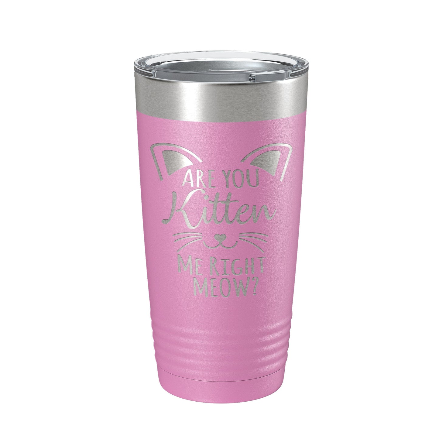 Are You Kitten Me Right Meow Tumbler Travel Mug Insulated Laser Engraved Coffee Cup Funny Cat Lover Gift 20 oz-14
