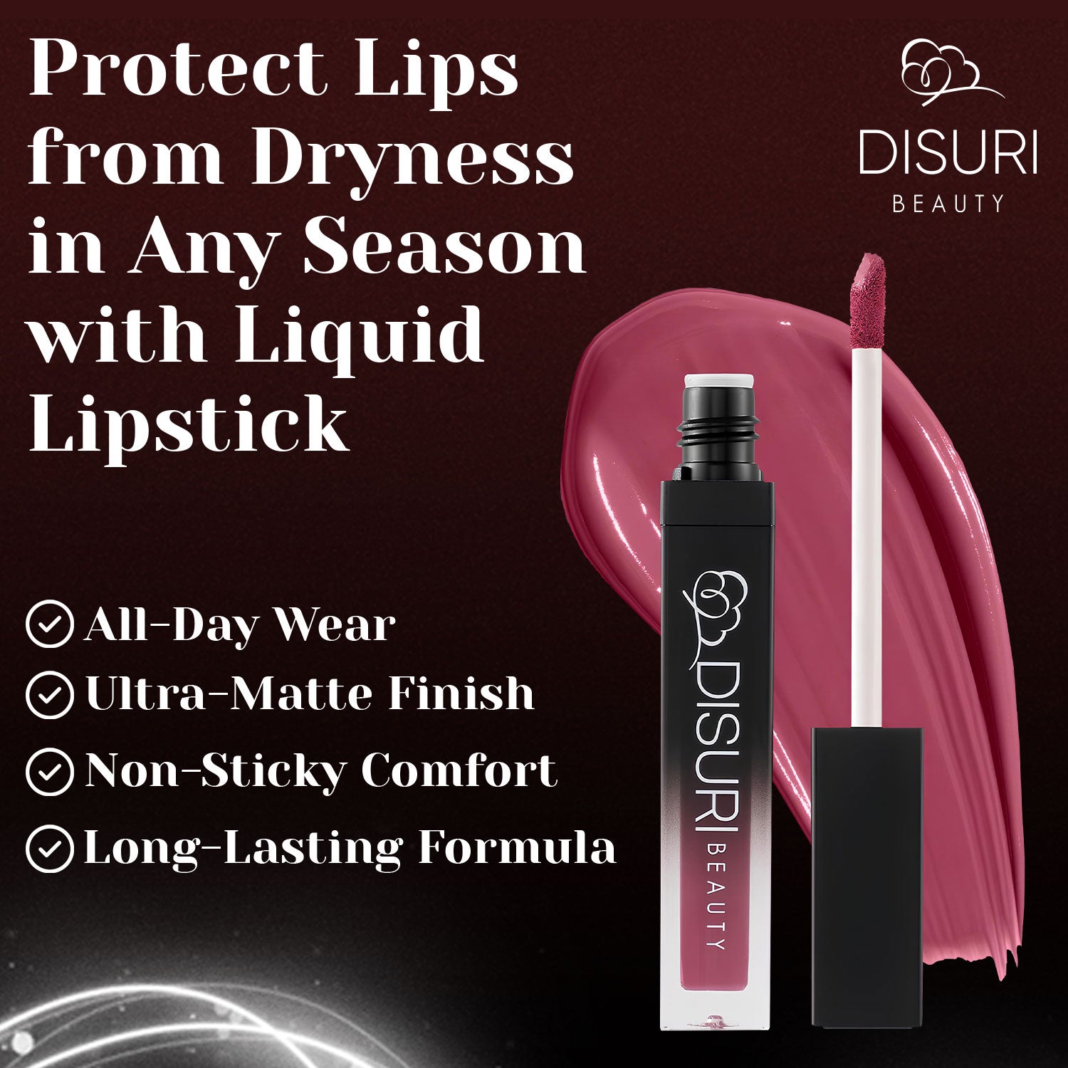 DISURI Beauty Liquid Lipstick - Sin City-3