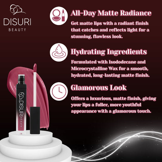 DISURI Beauty Liquid Lipstick - Sin City-1