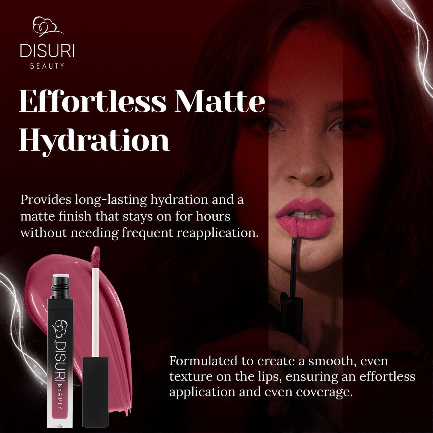 DISURI Beauty Liquid Lipstick - Sin City-2