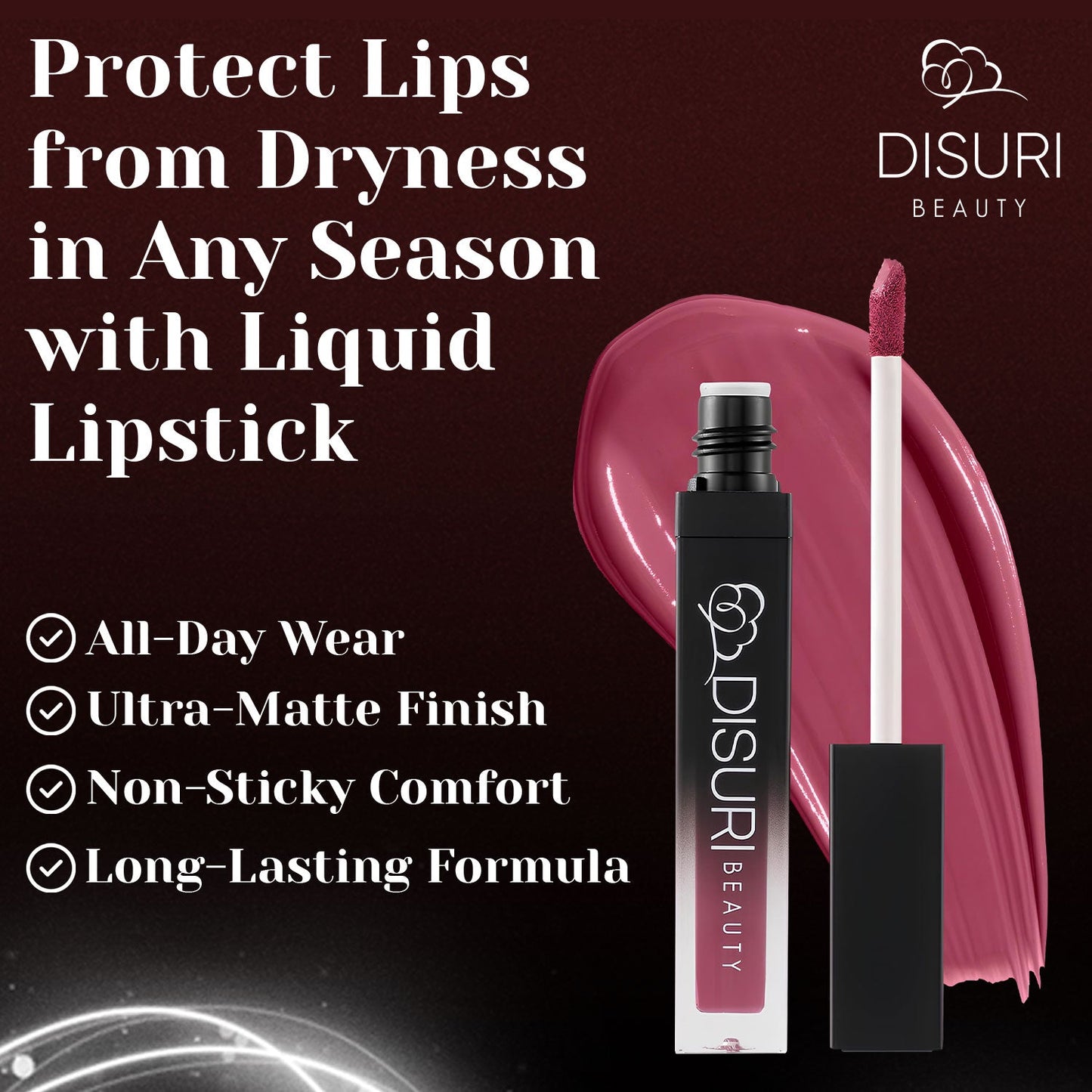 DISURI Beauty Liquid Lipstick - Sin City-3