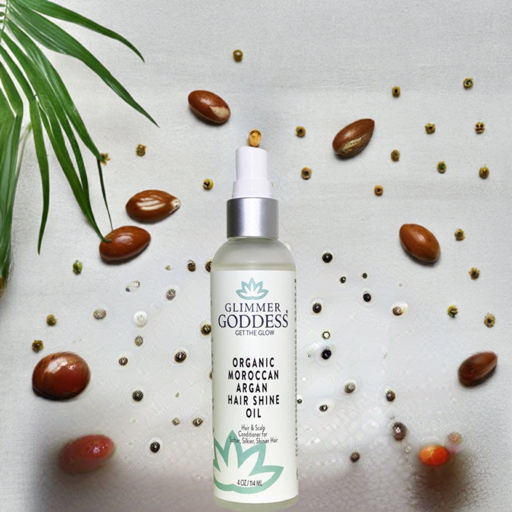 Organic Moroccan Argan Oil Hair Shine Spray-1